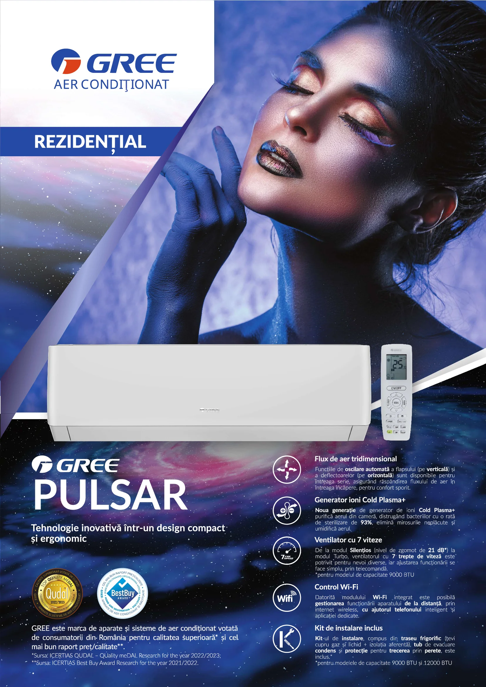 aparat de aer conditonat gree pulsar inverter 1